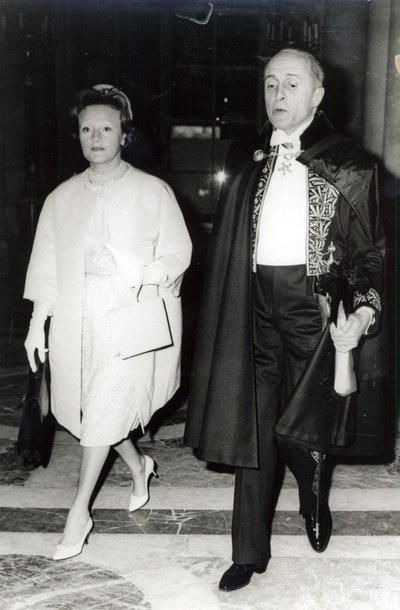 Rene Clair y su esposa Bronya Perlmutter, c.1960 de French Photographer